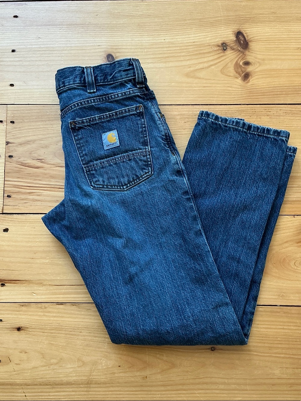 Carhartt Men's Relaxed Straight Fit Blue Denim Jeans 28x32 BD5119-M unisex